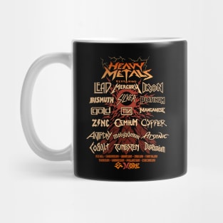 BACK PRINT - Heavy Metals - Funny Science Lover Mug